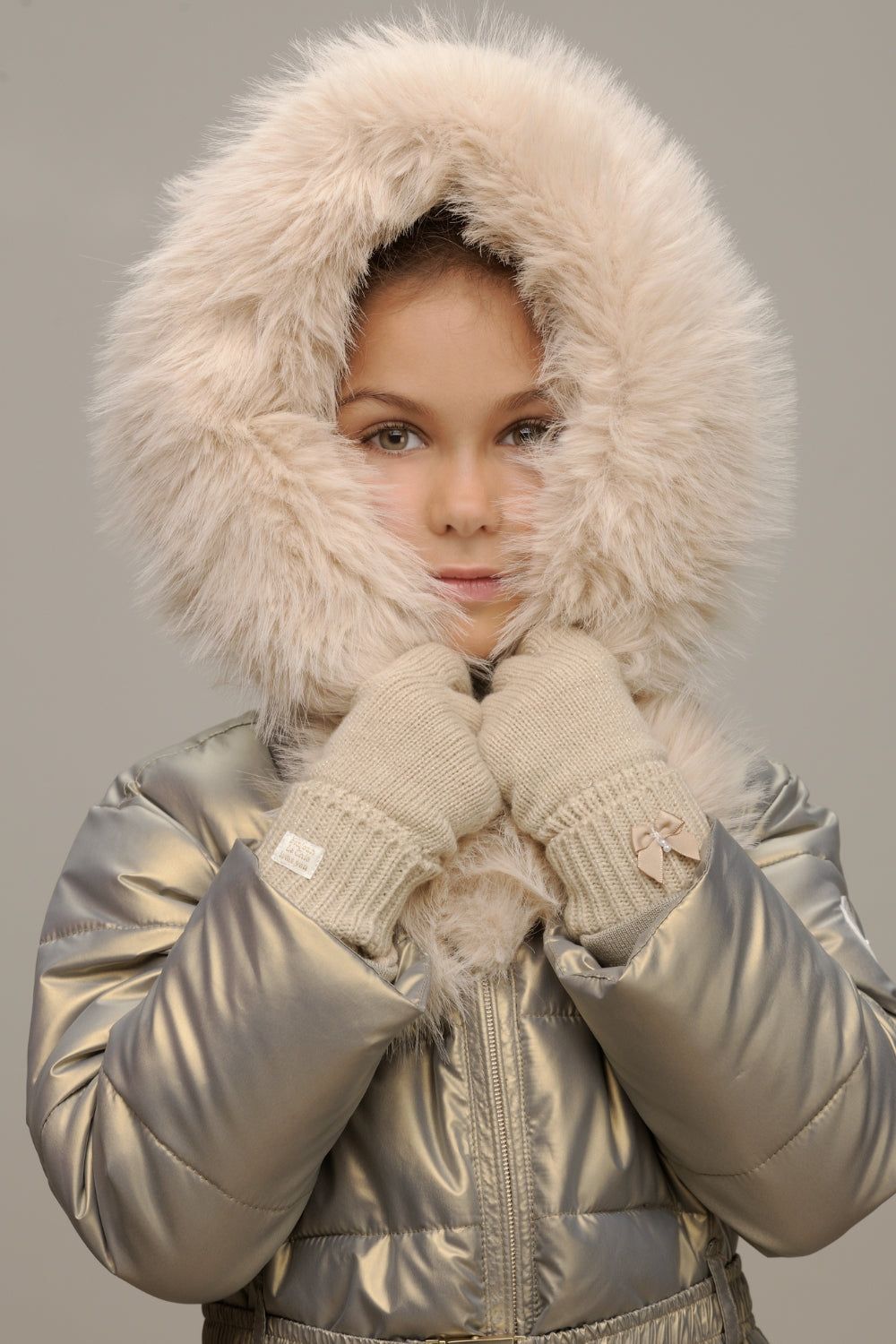 Jas♥ BODETTE ♥ fur-edged hood coat *Gorgeous Grey*