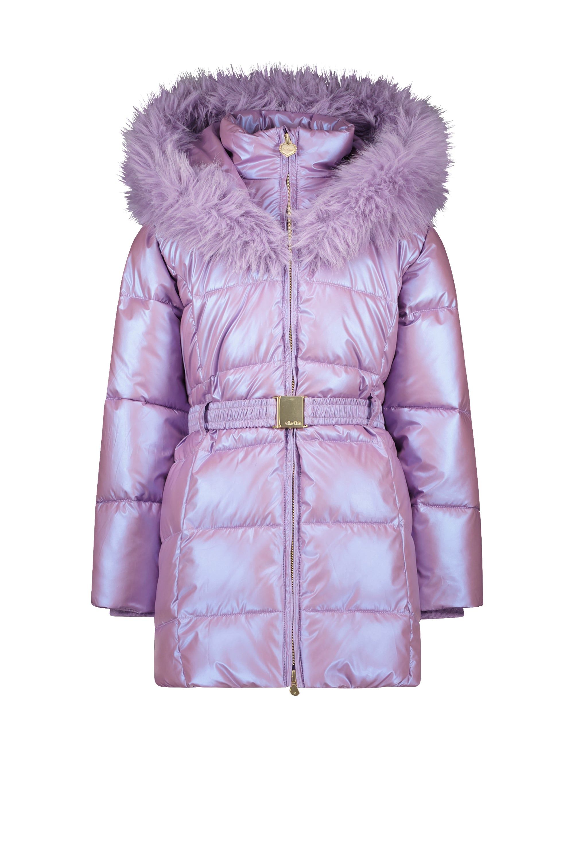 Jas♥ BODETTE ♥ fur-edged hood coat *Sweet Plums*