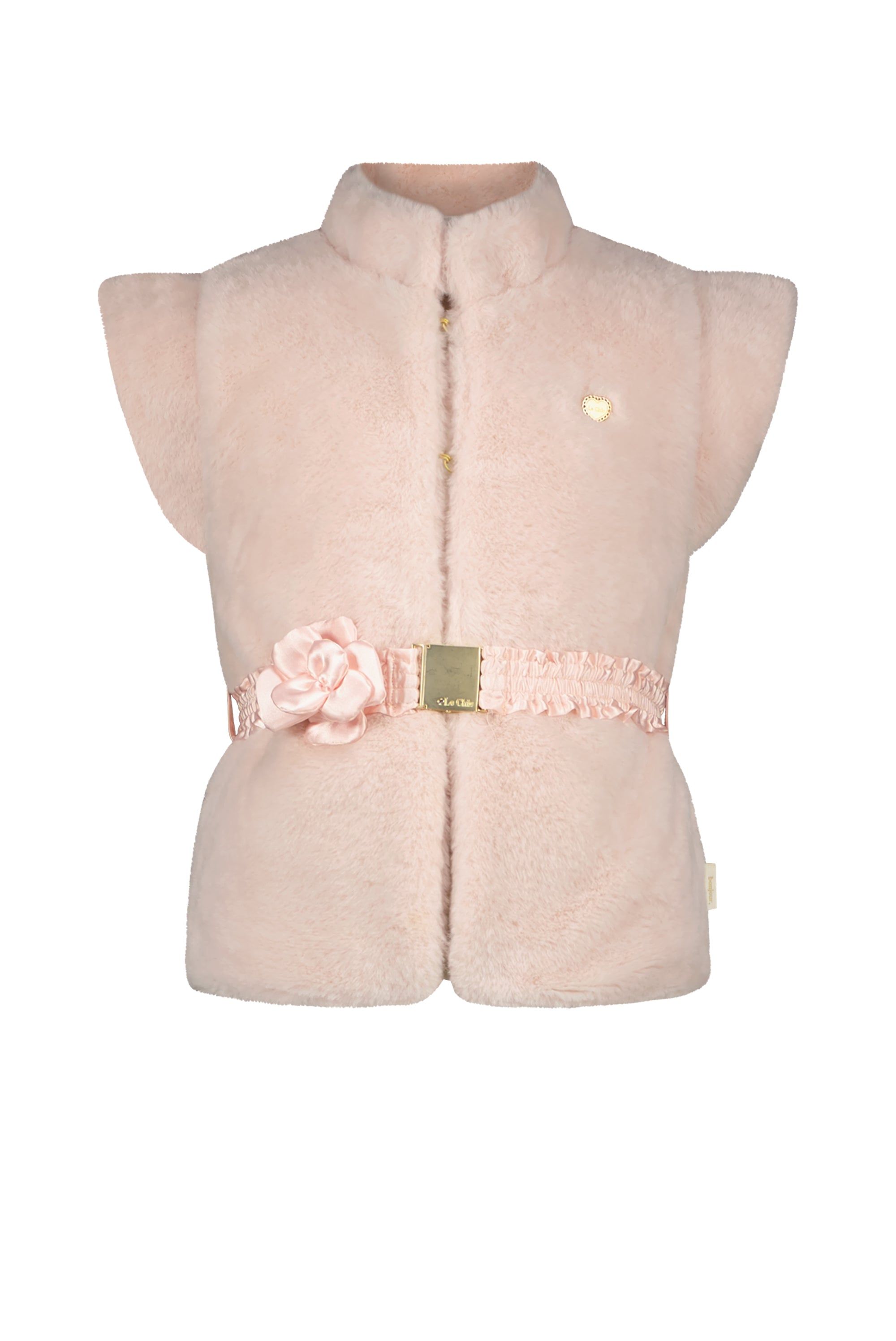 ♥ EMALO ♥ soft rabbit bodywarmer *Rose Quartz*