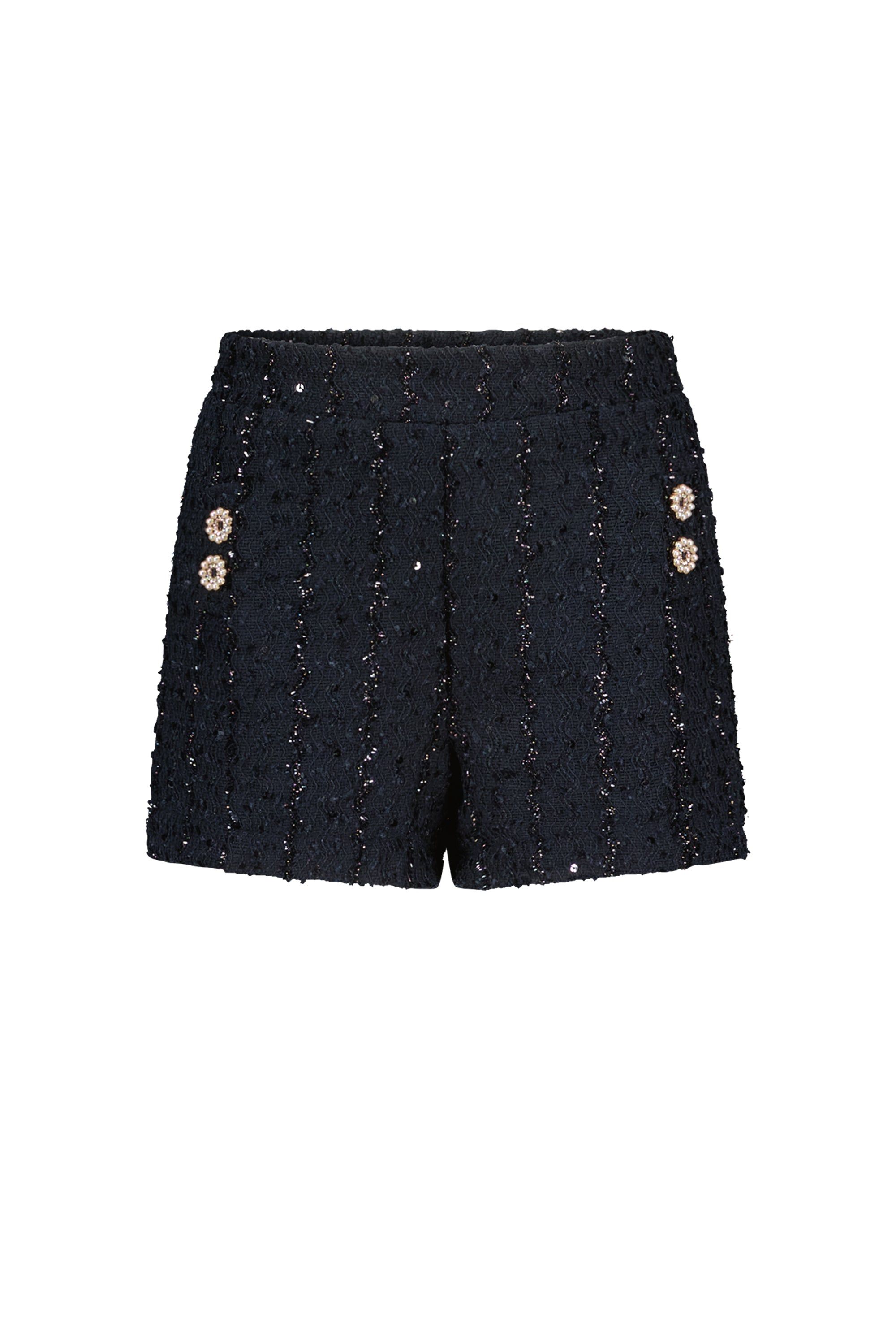 ♥ DONSER ♥ glitter knit shorts *Blue Navy*