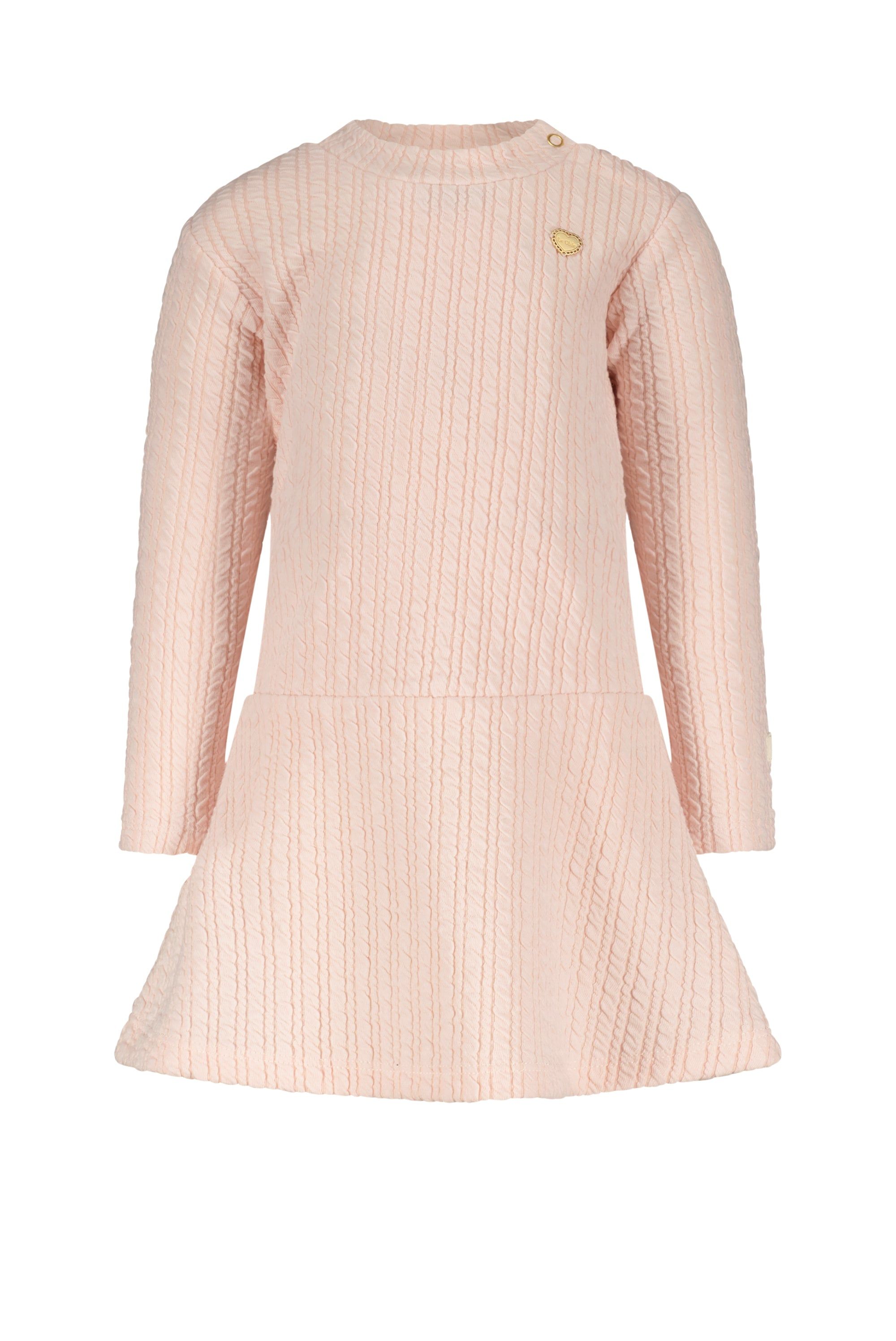 Jurk♥ SOBAL ♥ cable knit dress *Rose Quartz*