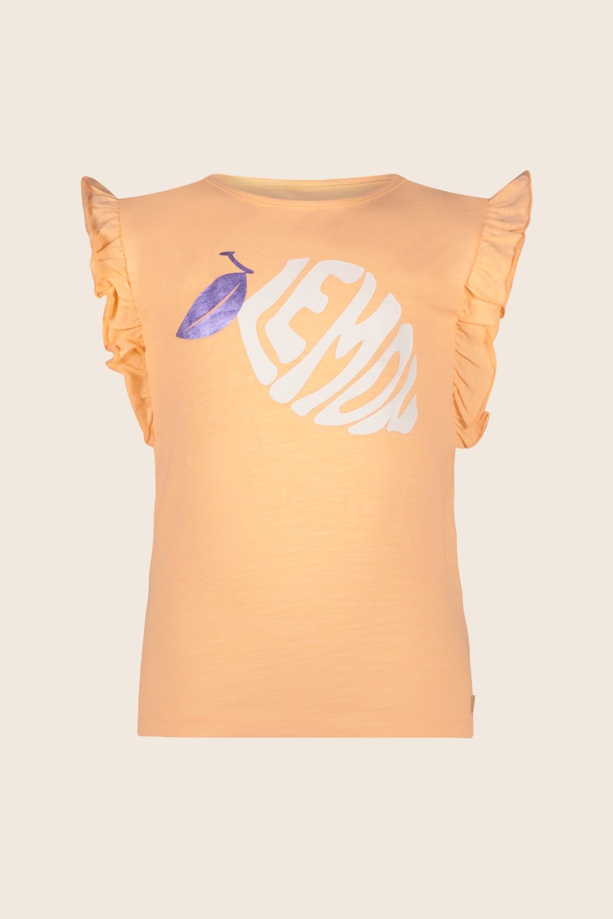 T-Shirt Top Gwen ruffle Soft peach