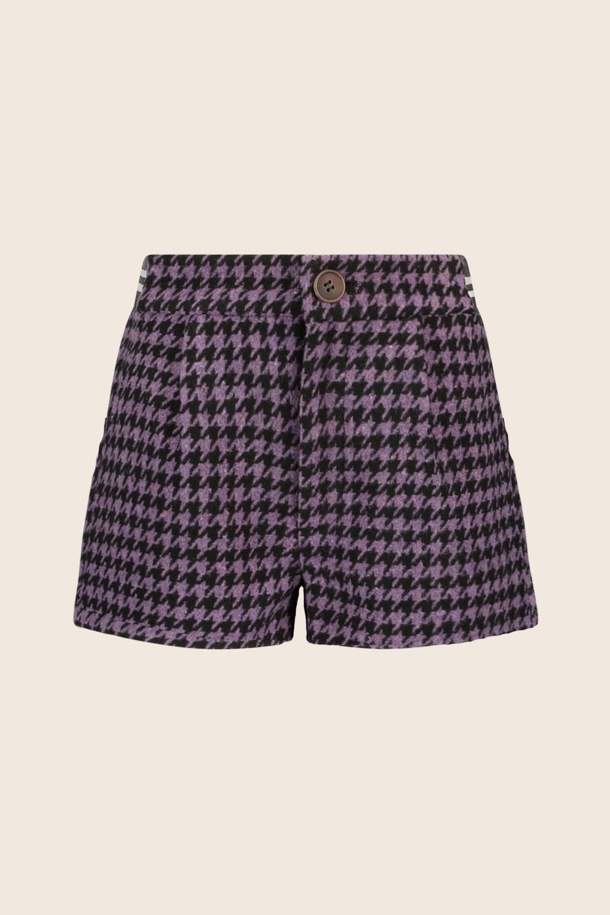 Febe Flo wool short with partly satin lining PDP lavendel