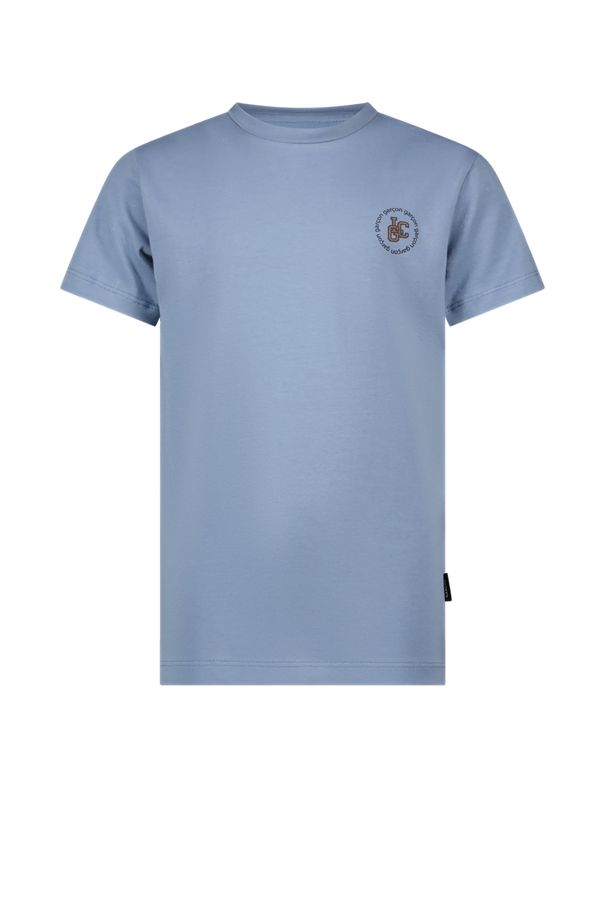 ◘ NOLAN ◘ chest logo T-shirt *Ice Blue*