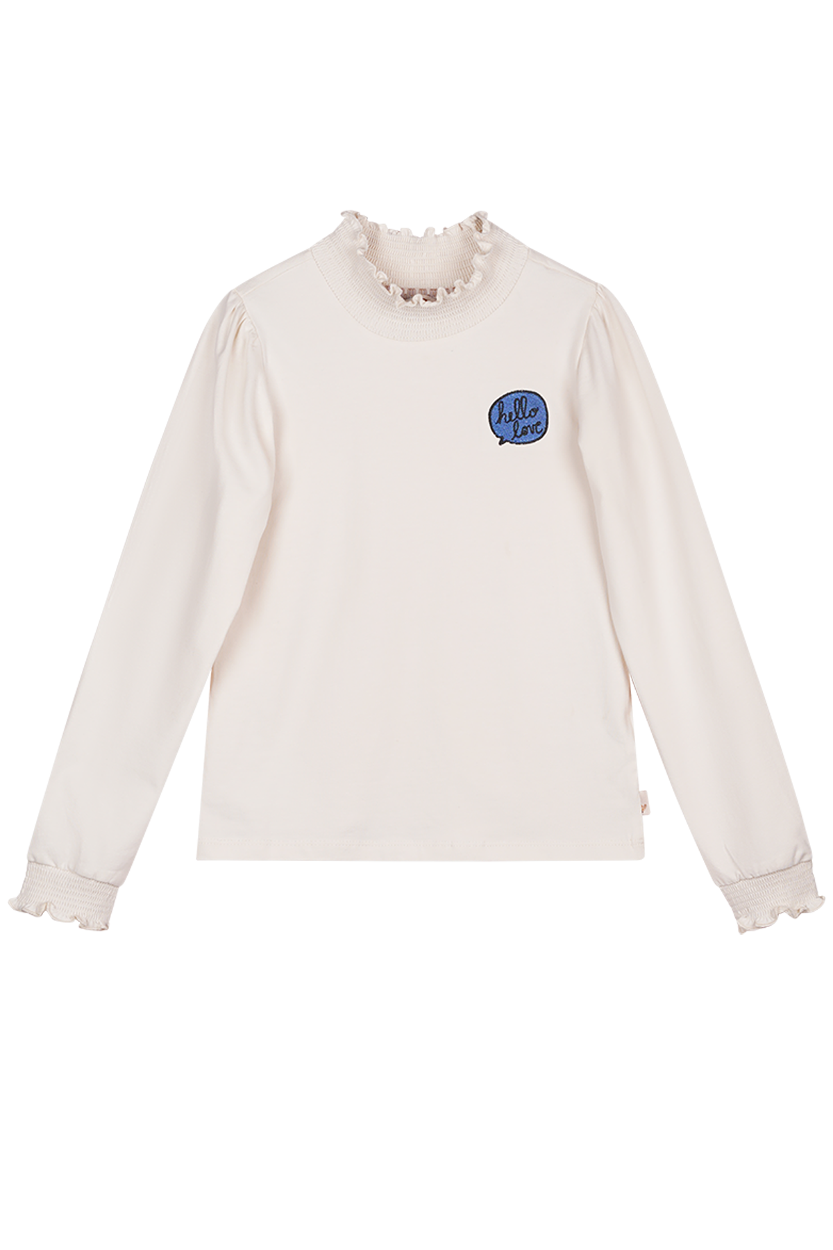 Longsleeve LAURE top with smock off white