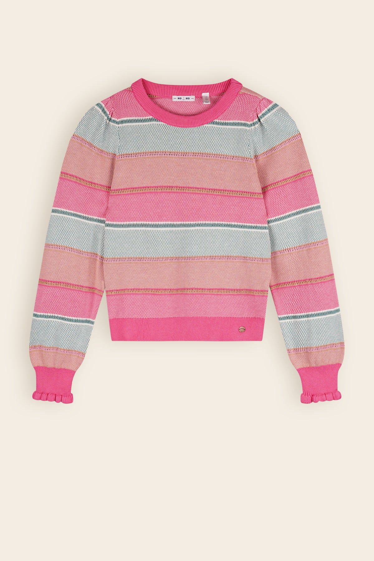 Trui / Sweater Kamelie Gebreide Gestreepte Trui Roze