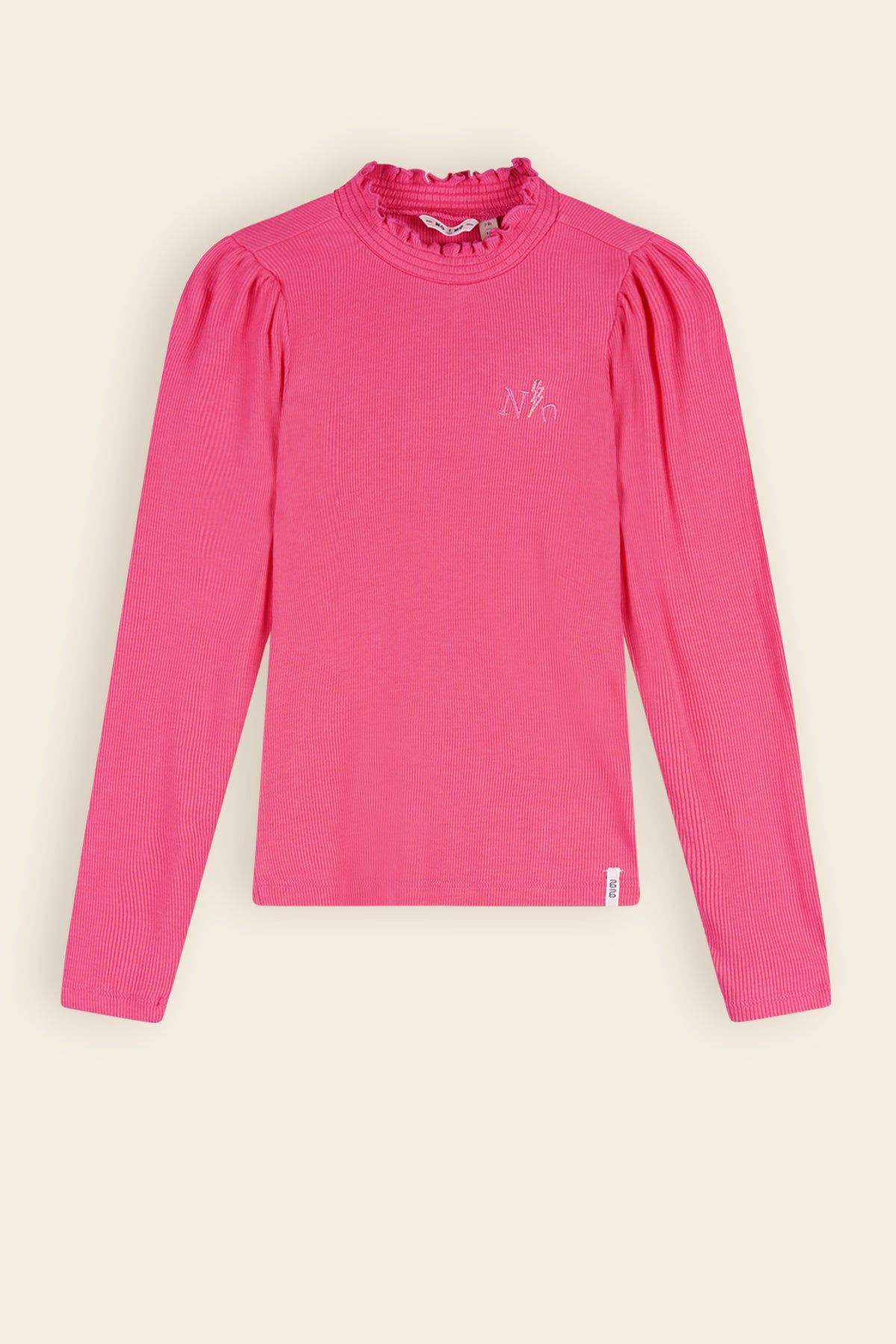 T-Shirt Koss Rib Jersey Tshirt Roze