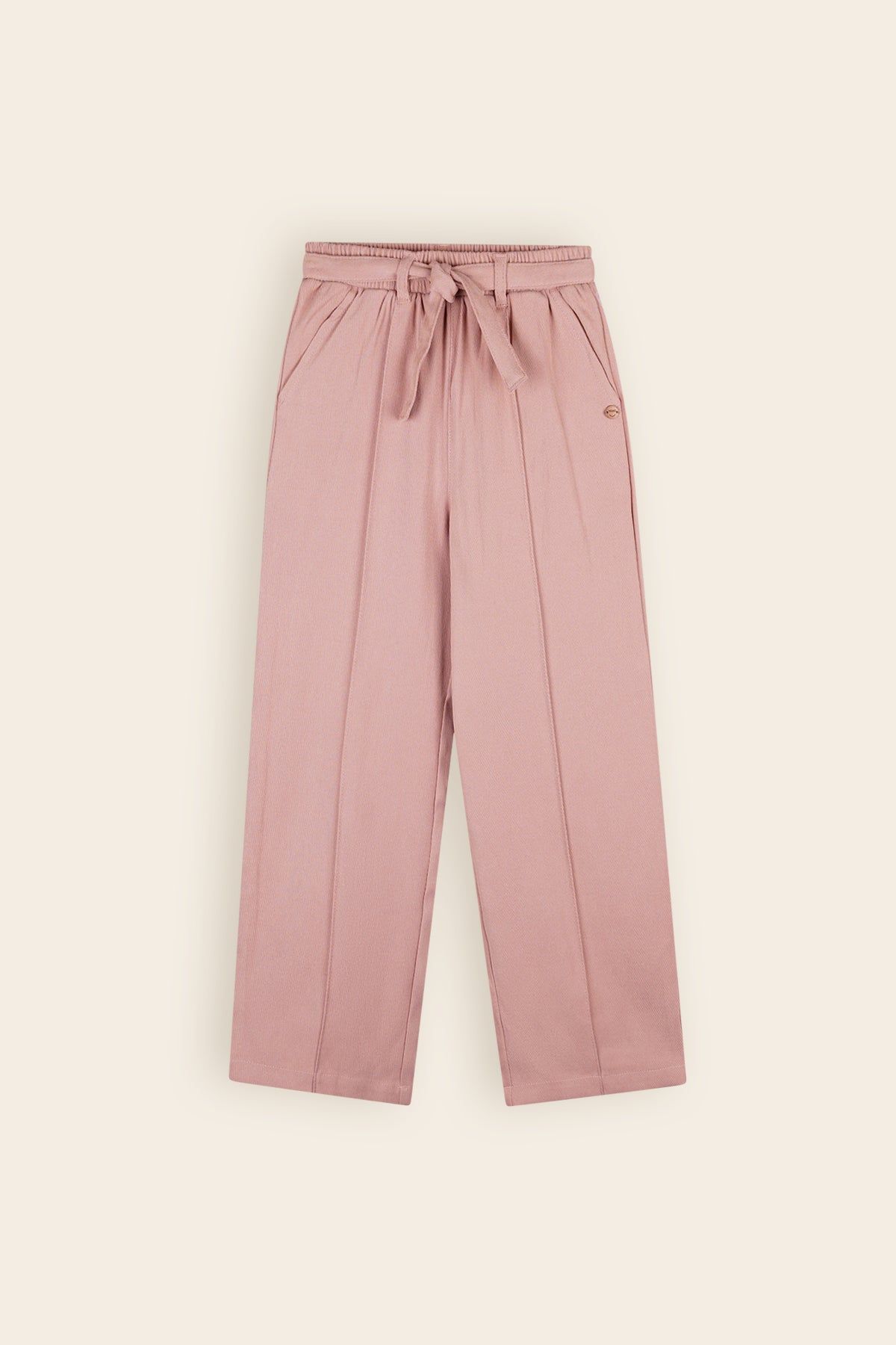 Sayla Twill Palazzo Broek Oud Roze