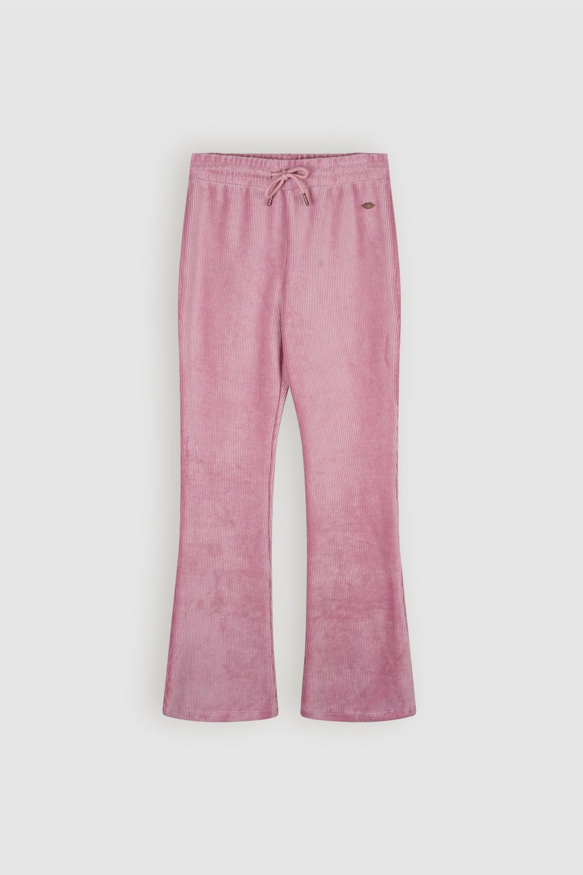 Sady Velvet Rib Flared Broek Roze