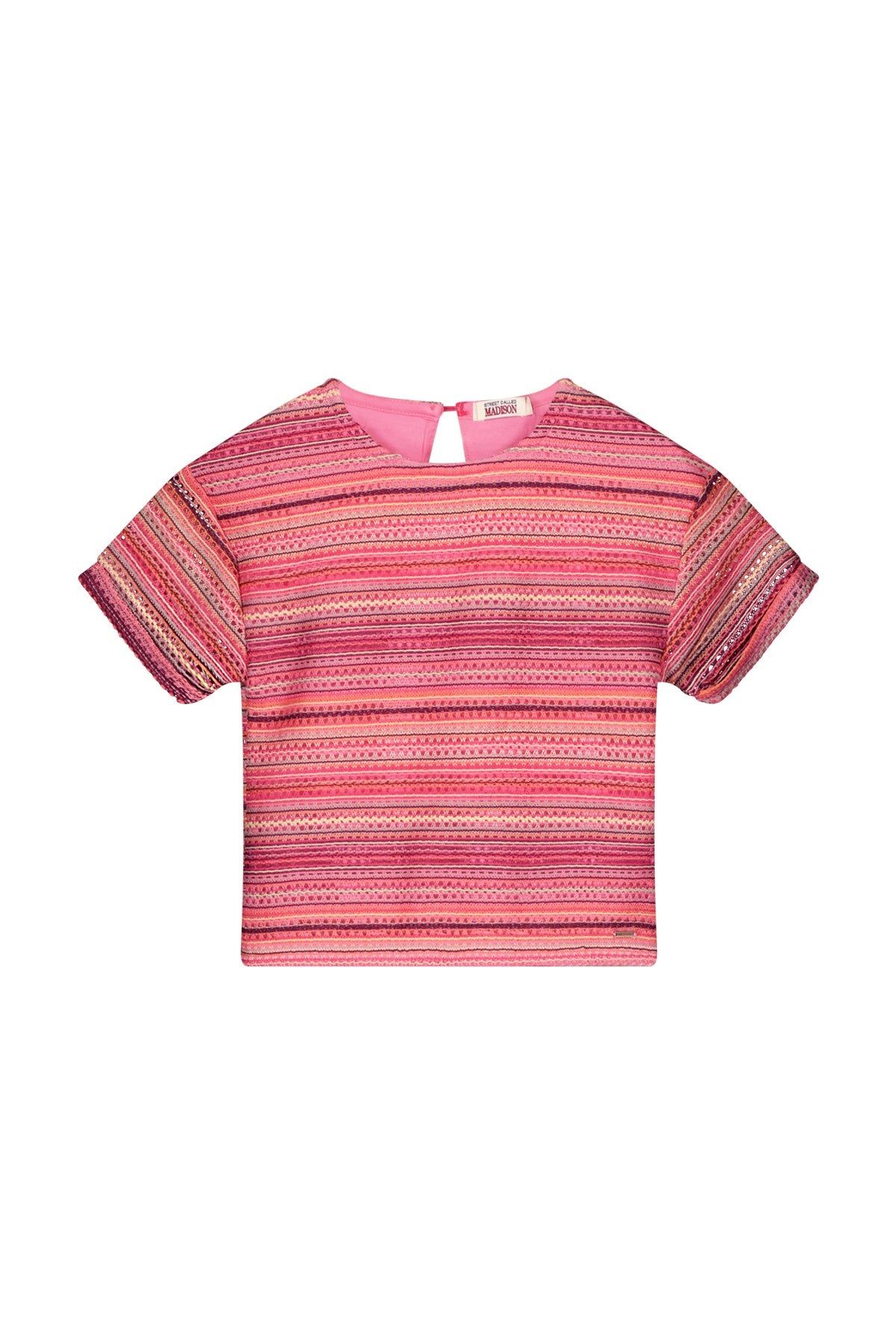 T-Shirt Luna fancy knit top CAMILLE