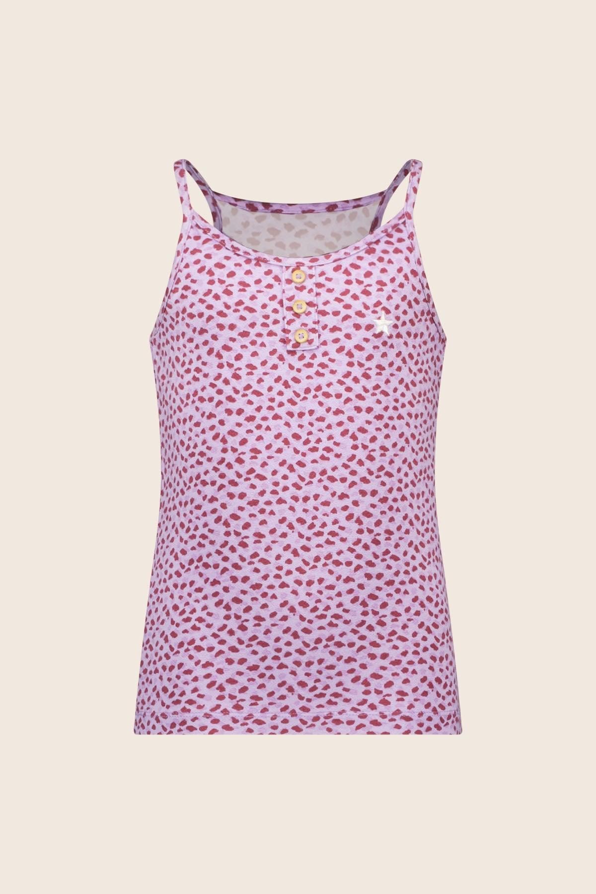 Singlet Top Goldy Lilac Dot