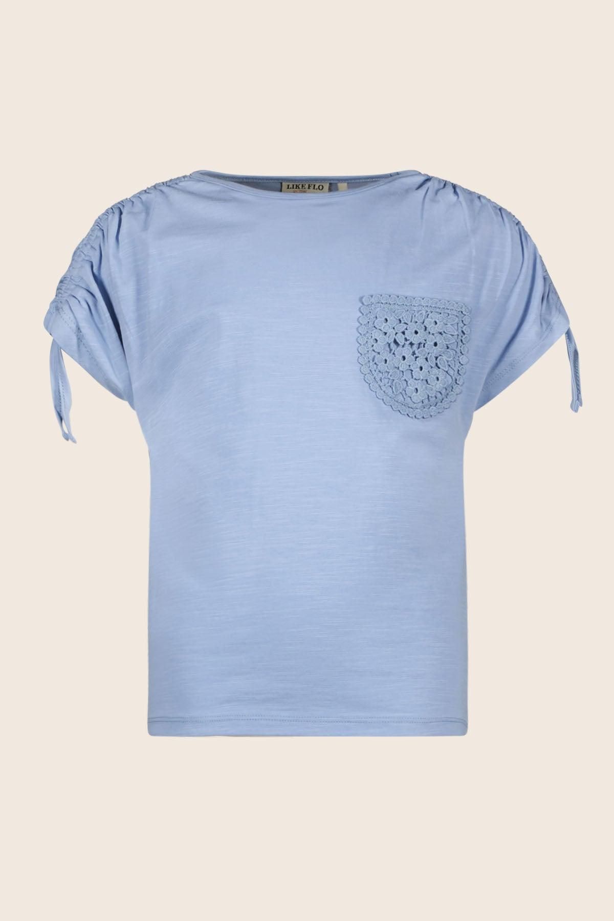 T-Shirt top GRACE ice blue